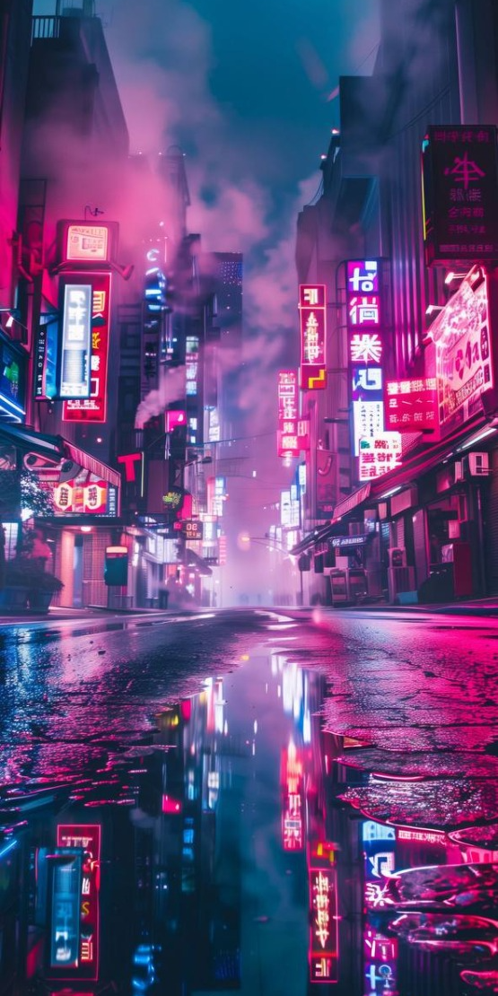 Hình nền Cyberpunk 4K cho điện thoại