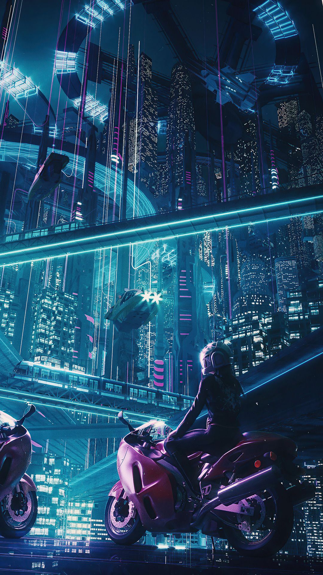 Hình nền Cyberpunk 4K phù hợp với game