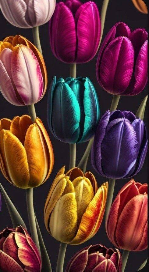 Hình nền hoa tulip 4K 0062