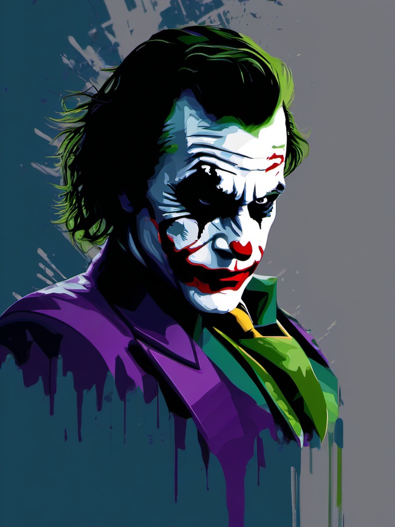 Hình nền Joker 4K nghệ thuật cho điện thoại thông minh.