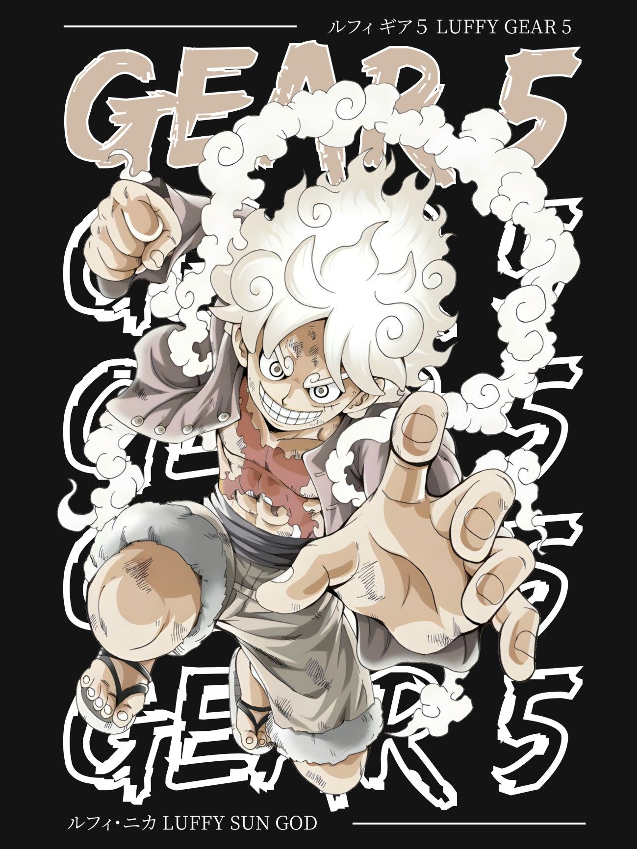 hình nền Luffy Gear 5 4k 0074