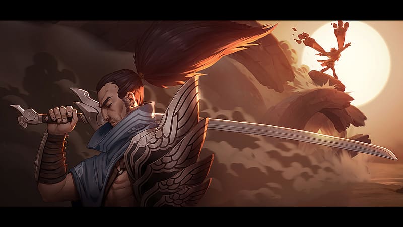 Hình nền Yasuo 4k tái hiện vẻ đẹp hào hùng của một chiến binh vĩ đại